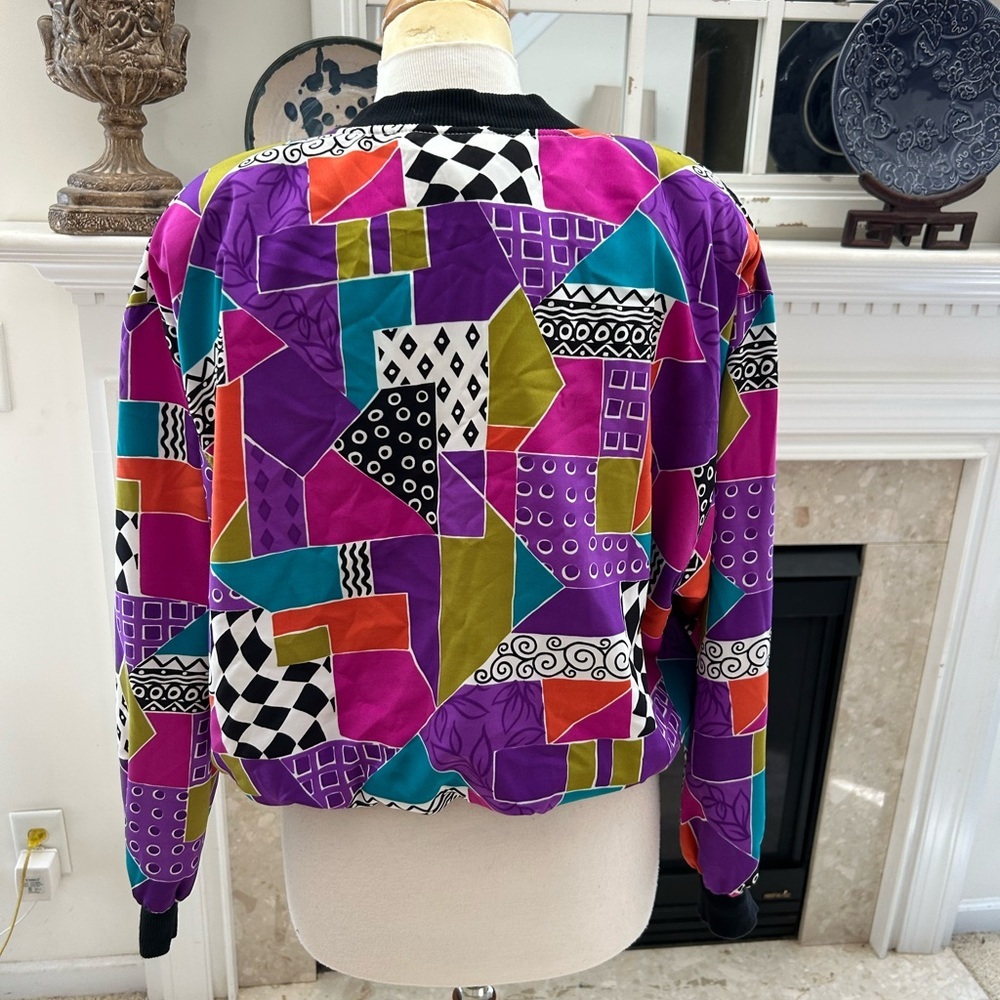 Notations Multicolor Retro Patchwork Oversized Bo… - image 6